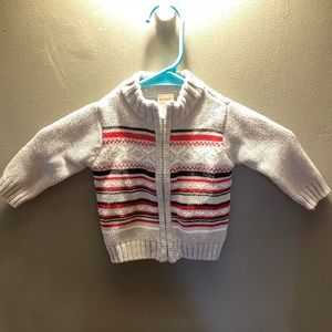 Gymboree Zippered Sweater 3-6M